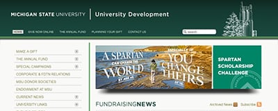 UD Website Screenshot